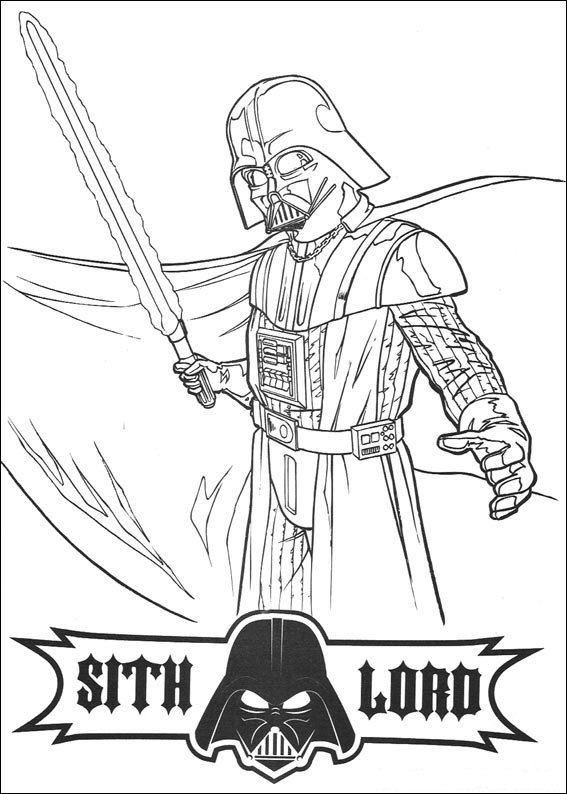 Plansa de colorat cu Star Wars 86 95